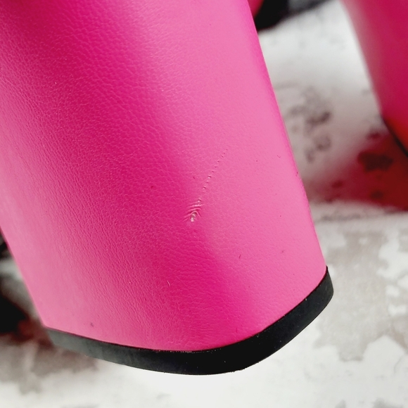 NEW Open Edit Kaia Platform High Chunky Block Heel Slip On Wedge Sandals M304 - Picture 12 of 15